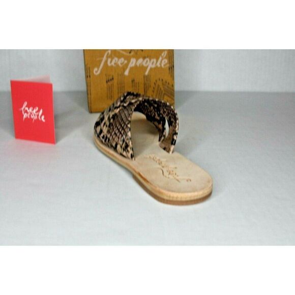 Free People Euro 37 Rio Vista Slide sandals brown snake Slide - New - Picture 4 of 5